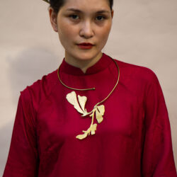 Kiềng Đồng Hoa Lan Thủ Công