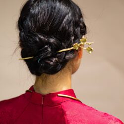Trâm Đồng Hoa Mai Đào Chạm Tay Thủ Công