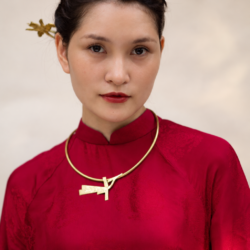 Kiềng Đồng Chim Lạc - Kiềng Thủ Công, Kiềng Mặc áo dài, Cô dâu