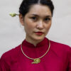 Kiềng Đồng Chạm Vân Mây Thủ Công