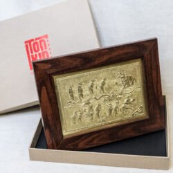 Tranh đồng chạm nổi Đám Cưới Chuột, tranh quà tặng